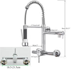 Torneira De Parede Para Cozinha Misturador Modelo Pull Out