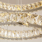 Lustre Circular Cristal Moderno Pendente Para Sala De Jantar