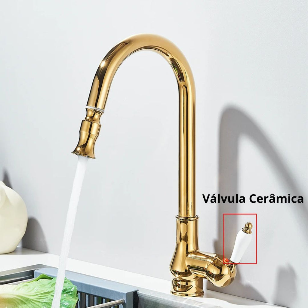 Torneira Monocomando Para Cozinha Gourmet Lumina