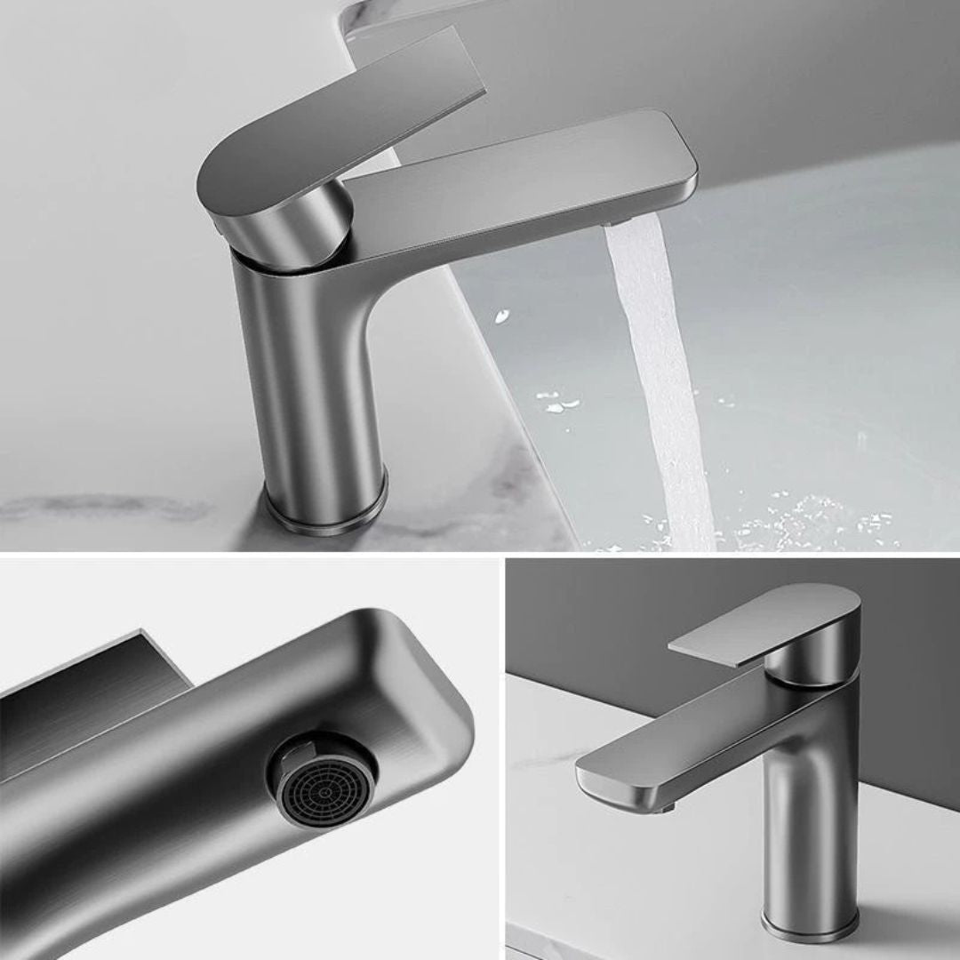 Torneira Monocomando Para Banheiro Lavabo Luxo Inox Modelo Louise