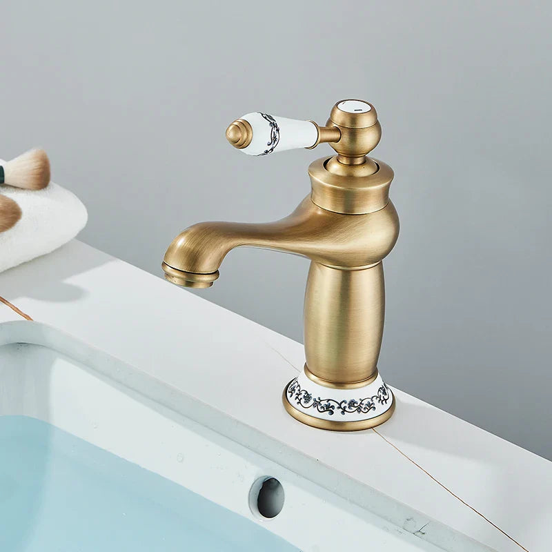 Torneira Monocomando Para Banheiro Modelo Antique Bica Baixa