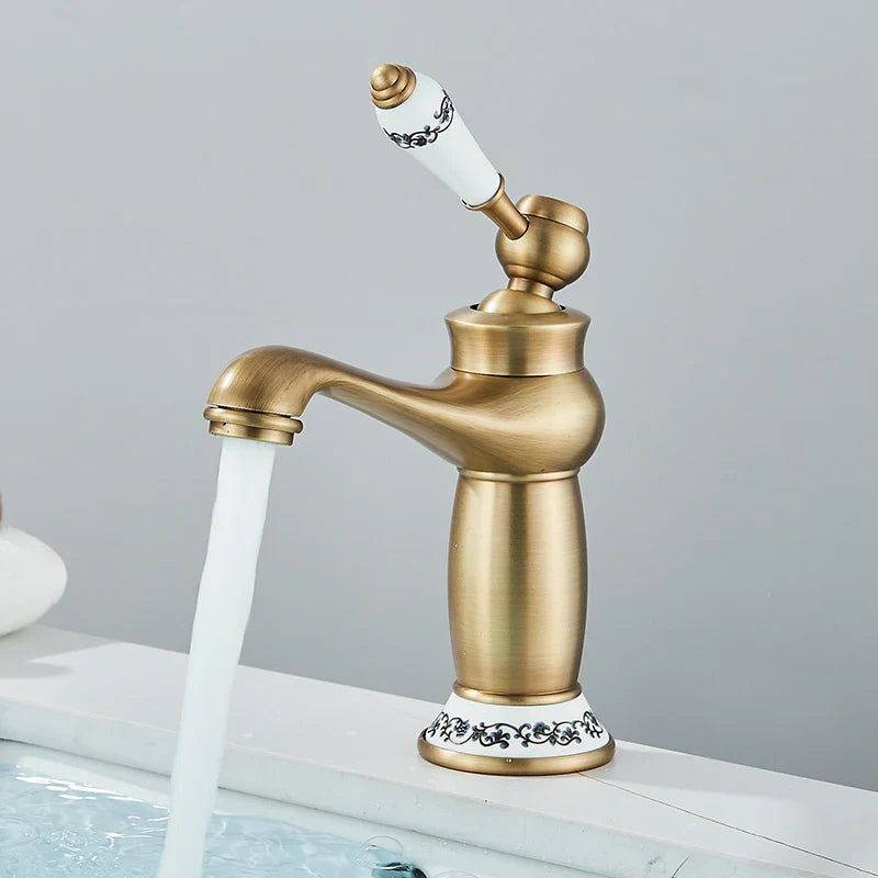 Torneira Monocomando Para Banheiro Modelo Antique Bica Baixa