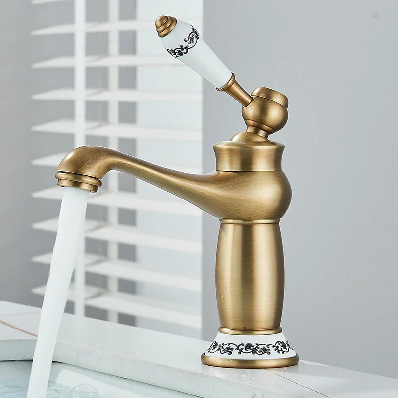 Torneira Monocomando Para Banheiro Modelo Antique Bica Baixa