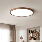 Plafon Led Sobrepor Redondo Wooden