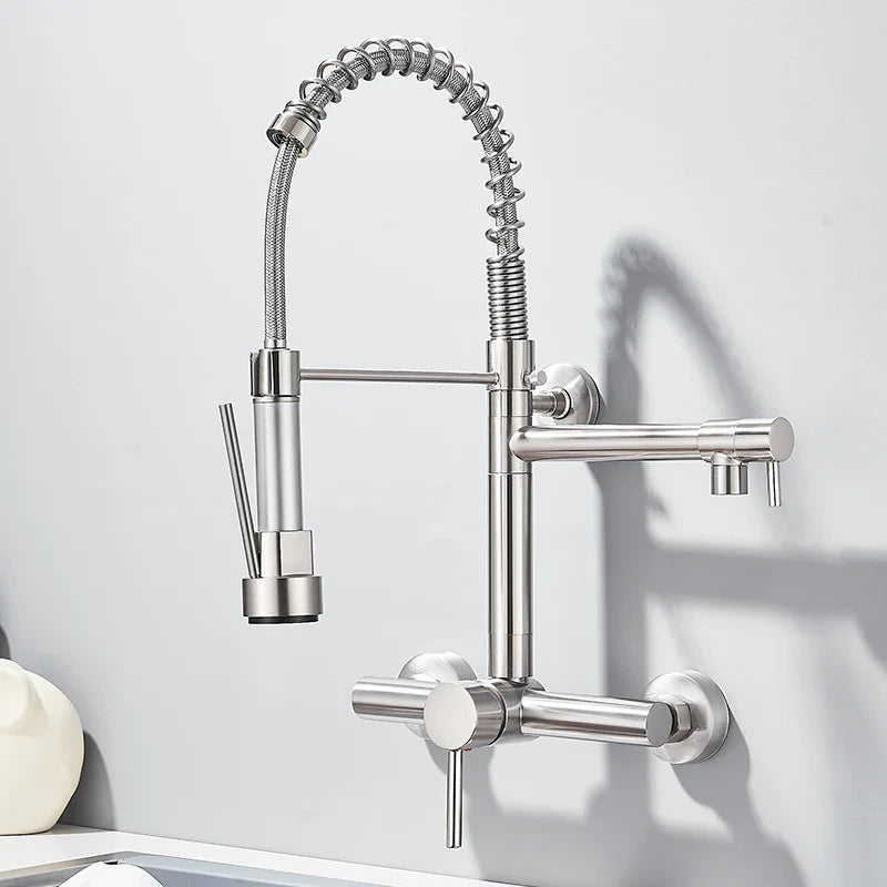 Torneira De Parede Para Cozinha Misturador Modelo Pull Out