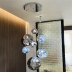 Conjunto Completo Lustre Pendente Moderno Luxuoso Macaron Nórdico