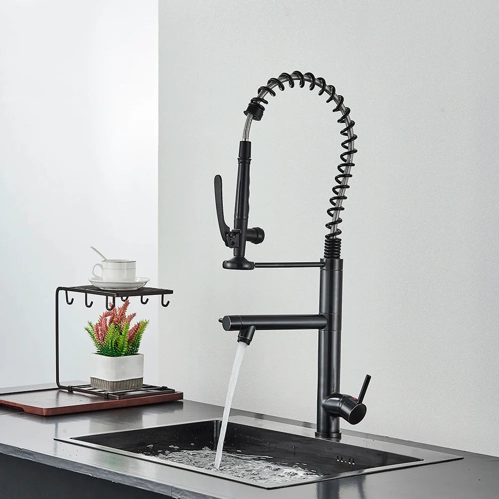 Torneira Para Cozinha Monocomando Gourmet Prestige Preto Matte