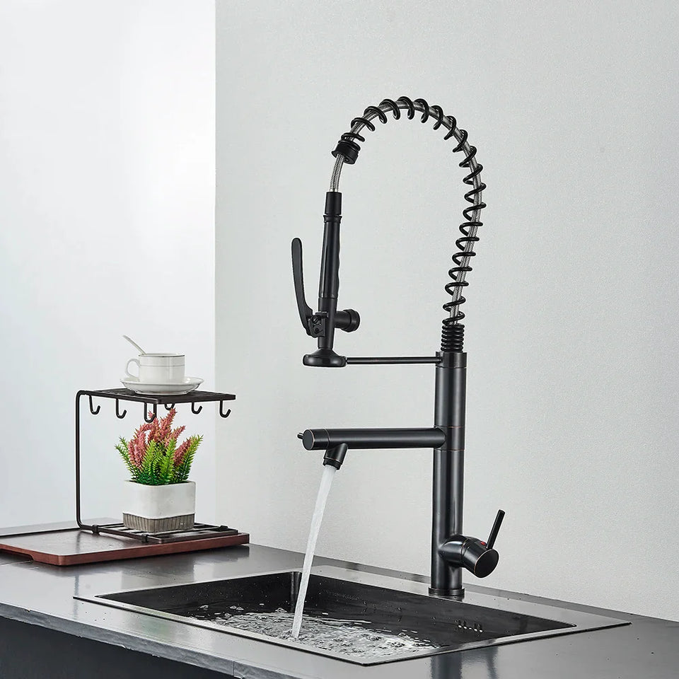 Torneira Para Cozinha Monocomando Gourmet Prestige Preto Matte