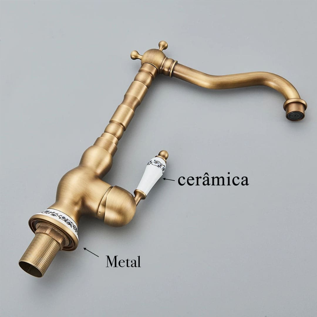 Torneira Monocomando Modelo Antique Luxe