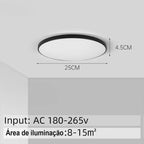 Luminária de Teto Plafon Led Sobrepor Redondo Moderno