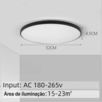 Luminária de Teto Plafon Led Sobrepor Redondo Moderno