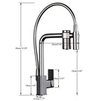 Torneira Para Cozinha Com Filtro Gourmet Modelo 2 em 1 Com Misturador