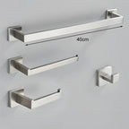 Kit Acessórios Para Banheiro Completo 4 Peças Inox 40/60cm Toalheiro De Banheiro Dourado Escovado