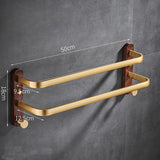 Porta Toalha Para Banheiro Duplo e Triplo Madeira Maciça