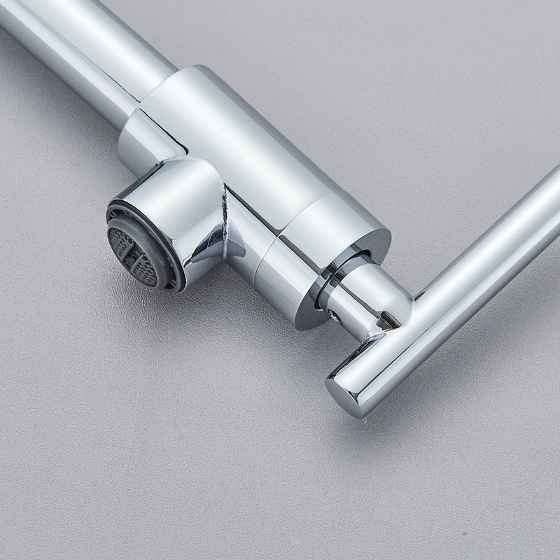 Torneira Gourmet Cozinha Montada Na Parede 360° Flexíve Bico Longo