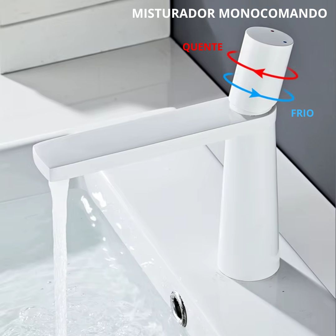 Torneira Para Banheiro Monocomando Misturador Minimal Premium