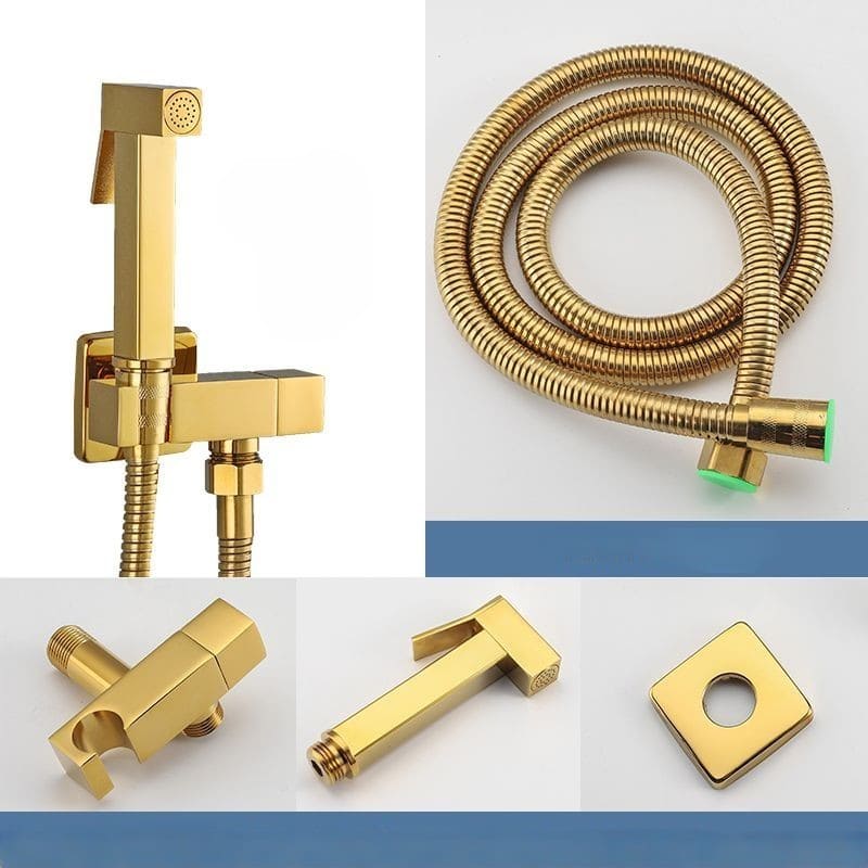 Ducha Higiênica Dourada Para Banheiro