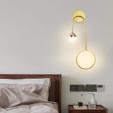 Arandela de Parede Dourado Lado Esquerdo