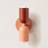 Arandela de Parede Interna Vermelho & Rosa