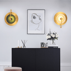 Arandela Dourada Parede Interna Futurista Belle