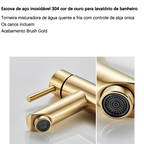 Torneira Para Banheiro Aço Inoxidável 304