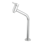 Torneira Banheiro Redonda Bica Fixa 1/4 Volta Metal