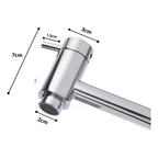 Torneira Banheiro Redonda Bica Fixa 1/4 Volta Metal