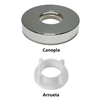 Torneira Banheiro Redonda Bica Fixa 1/4 Volta Metal