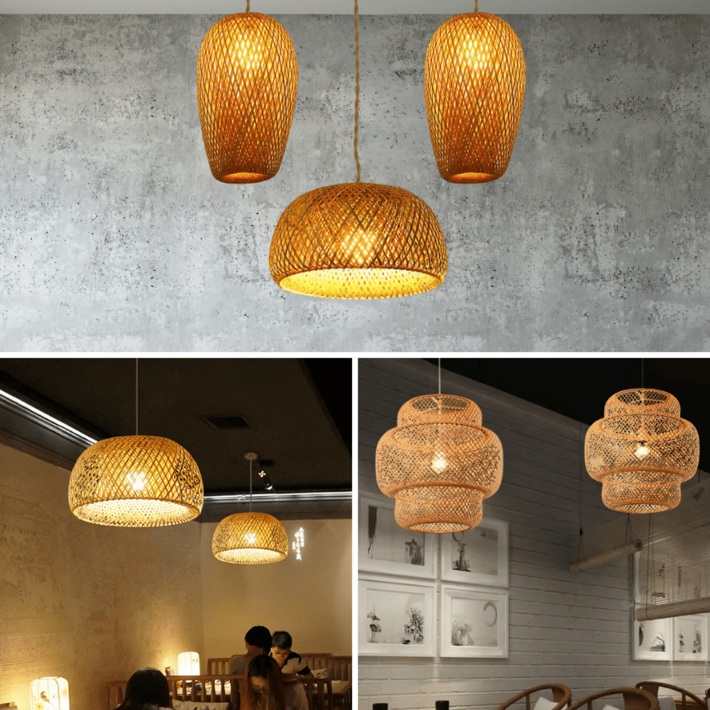 Lustre Luminaria Pendente Fibra Natural Artesanal Decorativo Bivolt