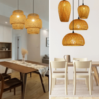 Lustre Luminaria Pendente Fibra Natural Artesanal Decorativo Bivolt