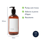 Porta Sabão Frasco Âmbar Minimal Sanchz Design