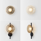 Luminária De Parede De Vidro Arandela Sala/Interna Led Minimalista