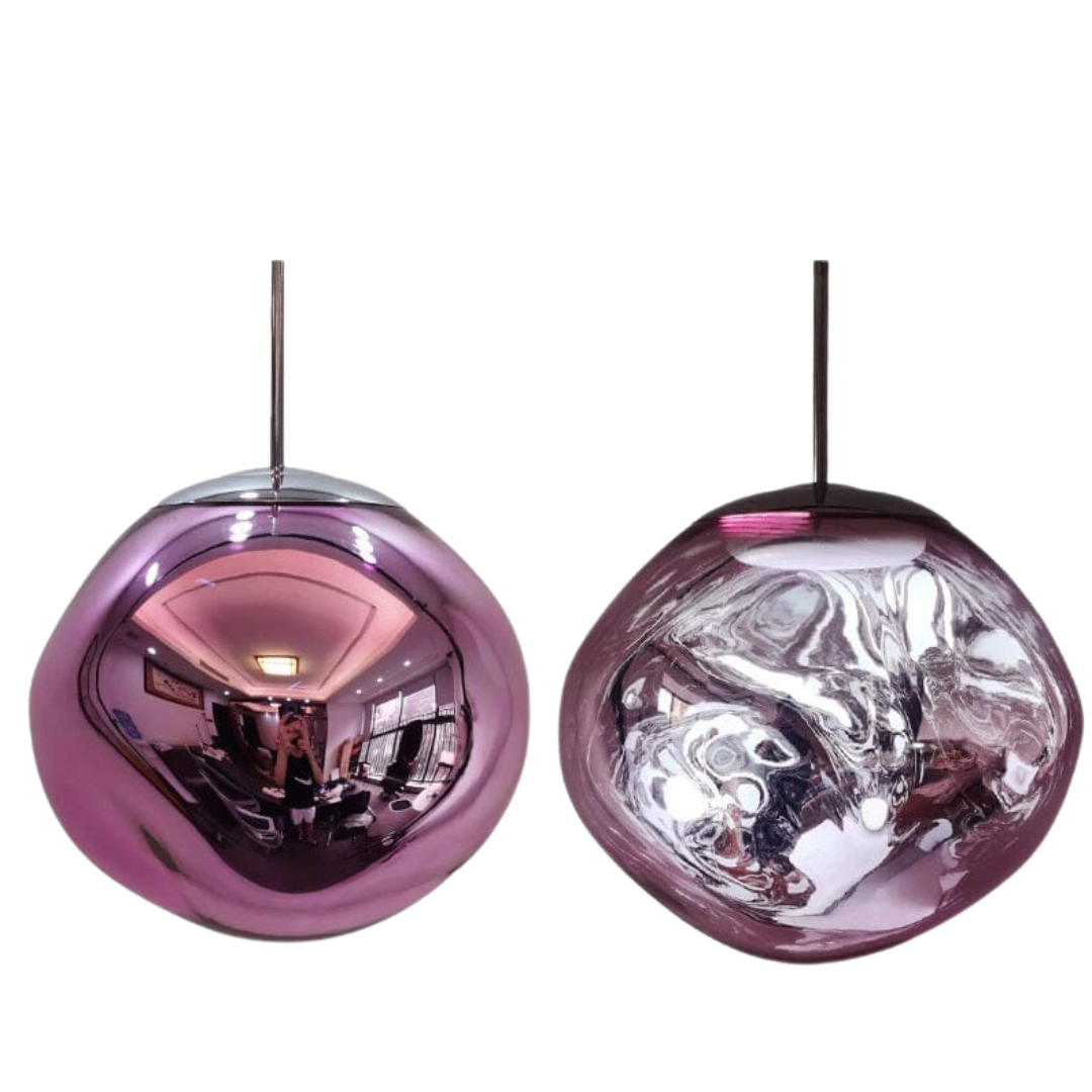 Conjunto Completo Lustre Pendente Moderno Luxuoso Lava Macaron Nórdico