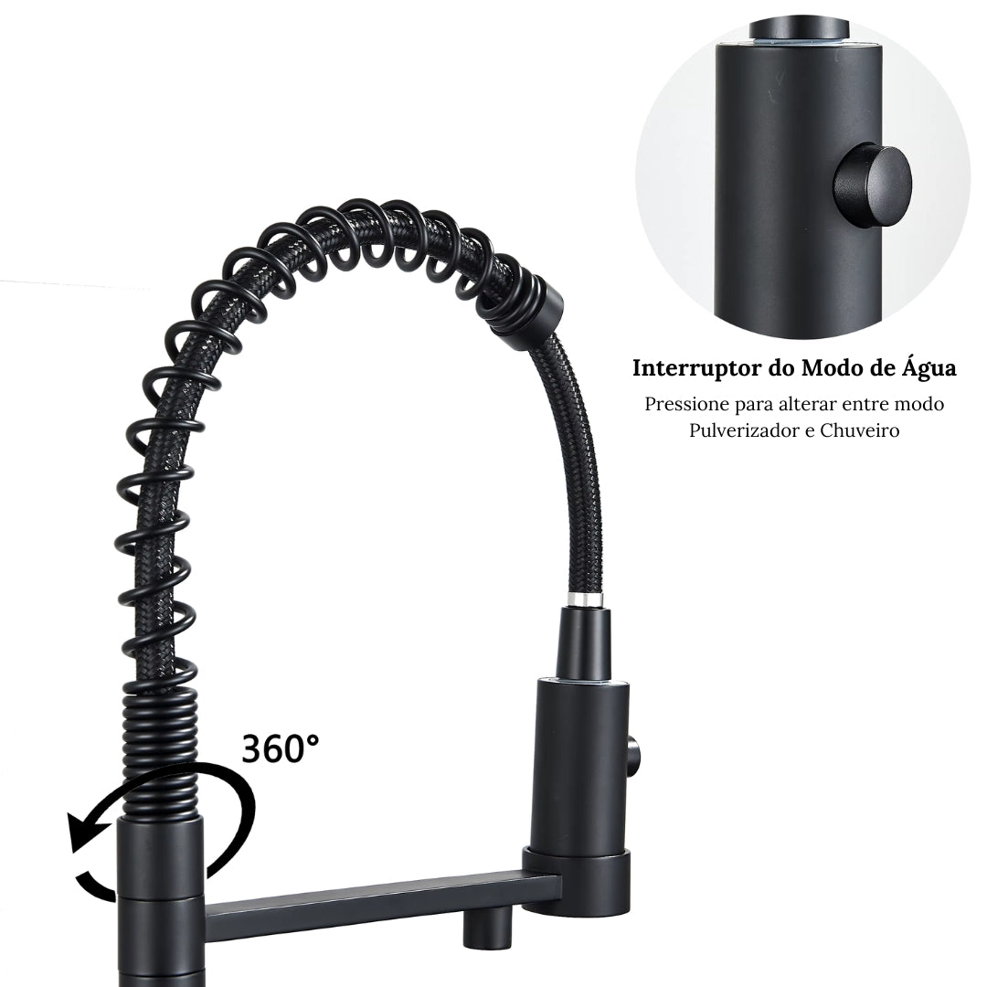 Torneira de Cozinha Gourmet Monocomando Com Filtro