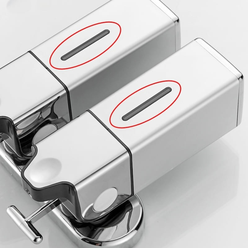 Dispenser de Sabonete Líquido Parede Shampoo Condicionador Quadrado