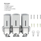 Dispenser de Sabonete Líquido Parede Shampoo Condicionador Quadrado