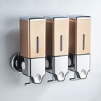 Dispenser de Sabonete Líquido Parede Shampoo Condicionador Quadrado