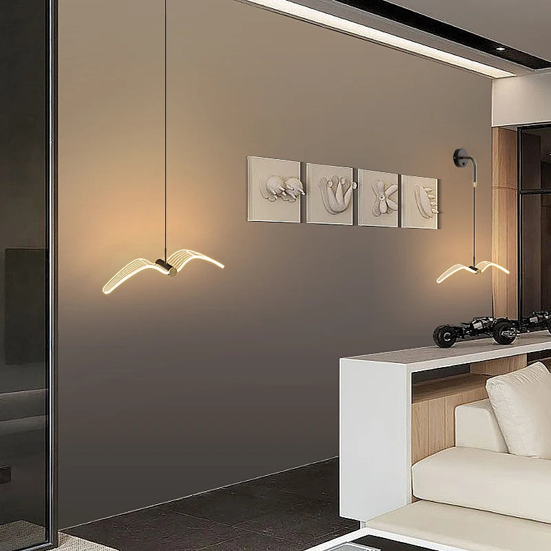 Arandela Pendete Minimalista Passáro