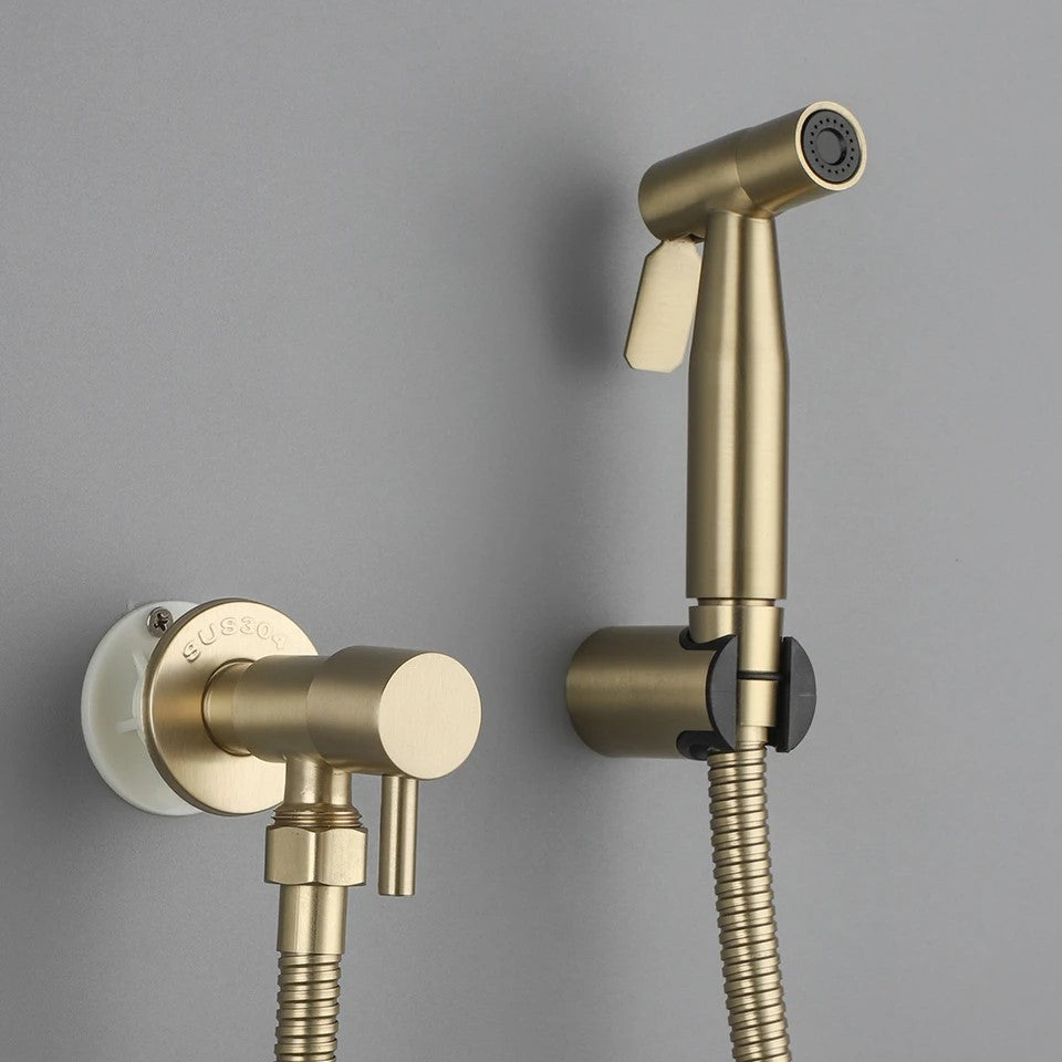 Ducha Higiênica Dourada Para Banheiro Luxury