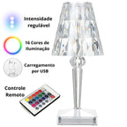 Luminária de Mesa Sem Fio 3 em 1