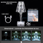 Luminária de Mesa Sem Fio 3 em 1