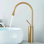 Torneira Para Banheiro Monocomando Misturador Lucca Dourado