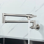 Torneira Gourmet Cozinha Montada Na Parede 360° Flexíve Bico Longo