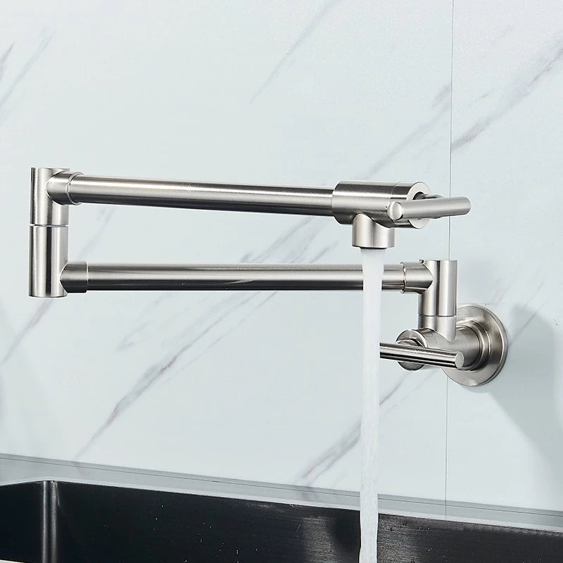 Torneira Gourmet Cozinha Montada Na Parede 360° Flexíve Bico Longo