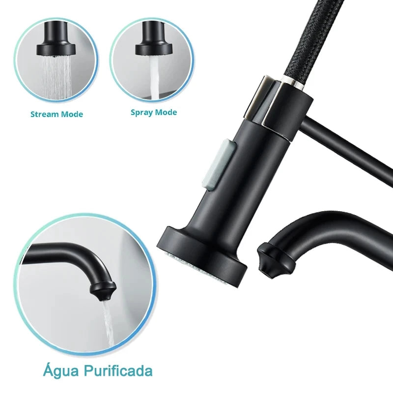 Torneira Para Cozinha Gourmet Monocomando Com Filtro Neptunus