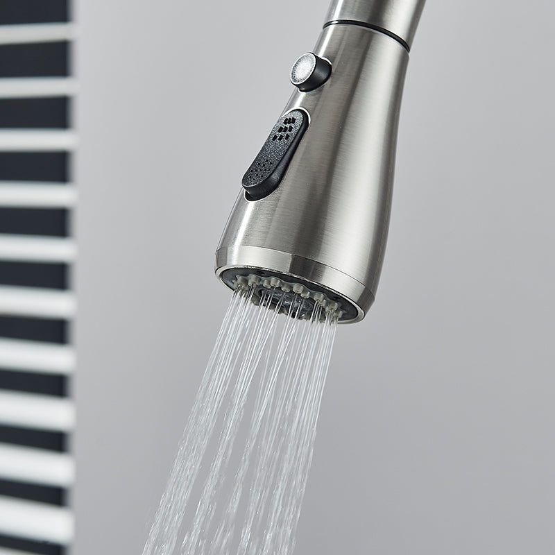 Torneira Monocomando Para Cozinha Níquel Escovado Com Extensor