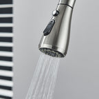 Torneira Monocomando Para Cozinha Níquel Escovado Com Extensor