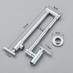 Torneira Gourmet Cozinha Montada Na Parede 360° Flexíve Bico Longo