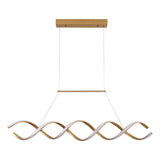 Pendente Led Lustre Preto/Dourado Para Sala de Jantar Decoração