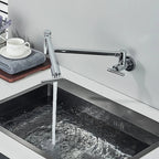 Torneira Gourmet Cozinha Montada Na Parede 360° Flexíve Bico Longo